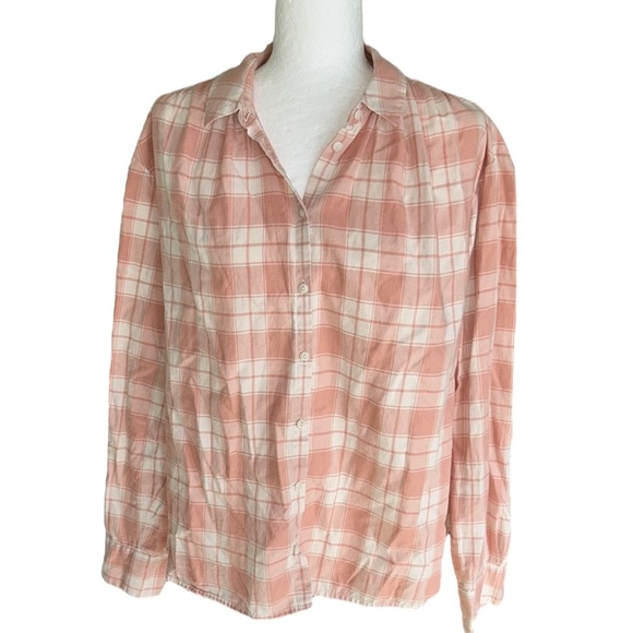 Madewell Central Long Sleeve Button Down Shirt in Danville Plaid - L - Picture 4 of 12